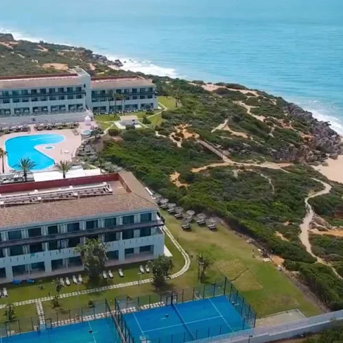vista de calas de conil desde el aire