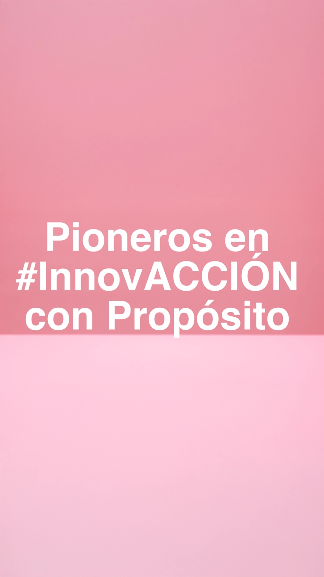 Fondo rosa degradado con el texto en blanco centrado que dice: 