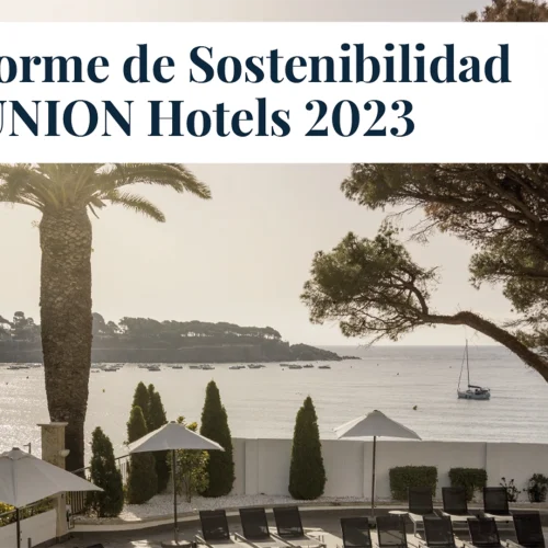 Portada Informe de Sostenibilidad de ILUNION Hotels 2023