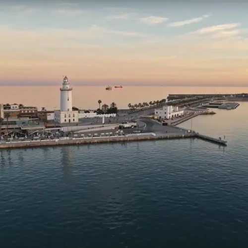 Aerial view of Cádiz.